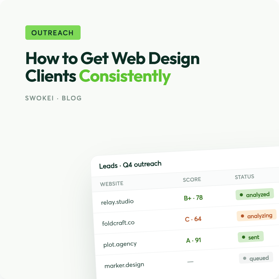 How to Get Web Design Clients Consistently
