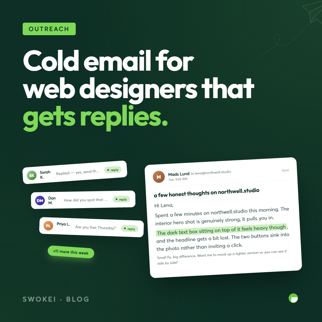 Cold Email for Web Designers That Gets Replies